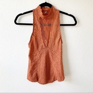 Free People Intimately Lace Inset Mock Tank 🍂